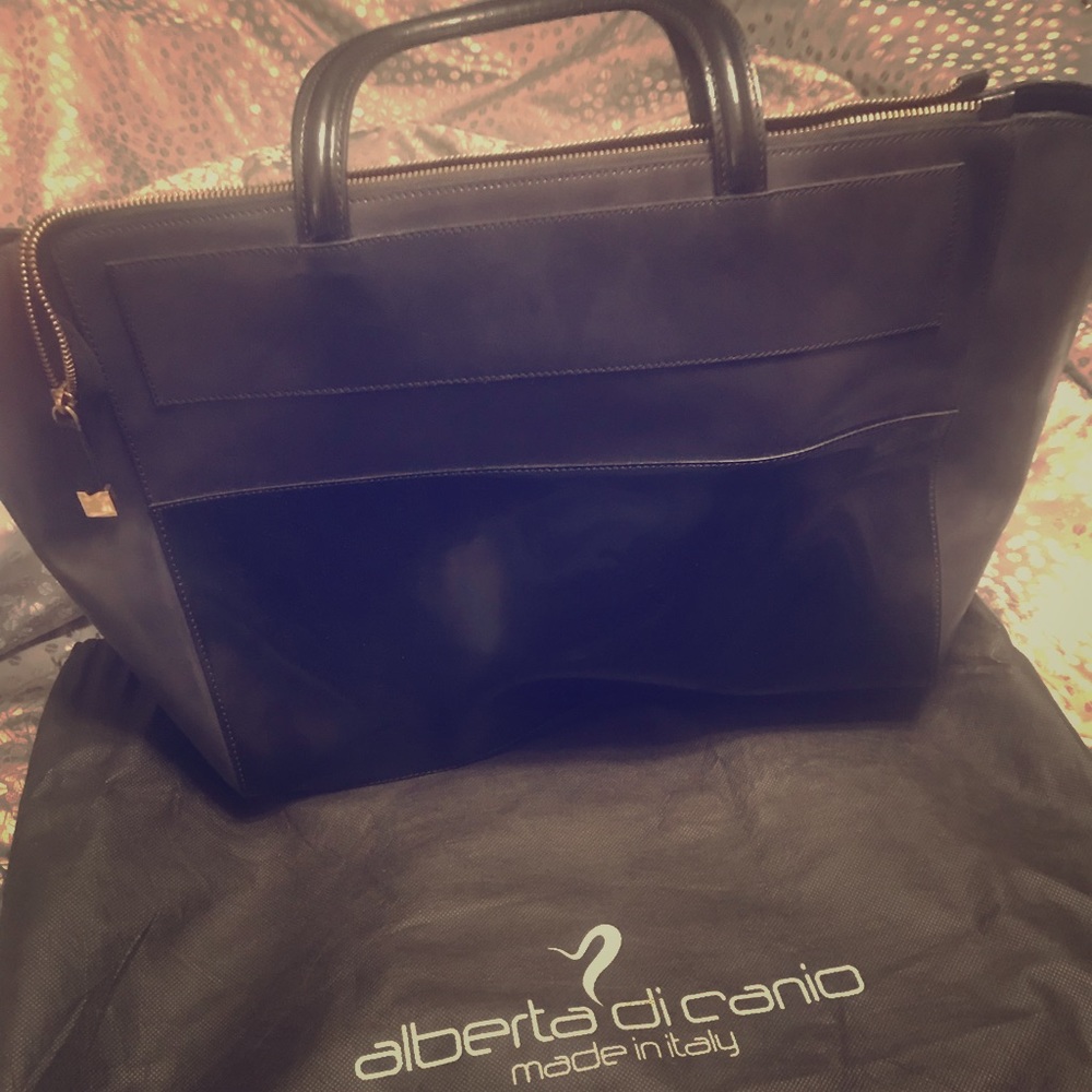 Alberta Di Canio Black Briefcase/labtop bag